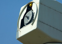 An engineer prepares the hub for  turbine blade attachment