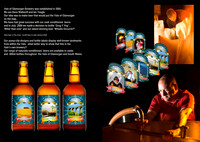 Brewery design work concept for a product brochure.