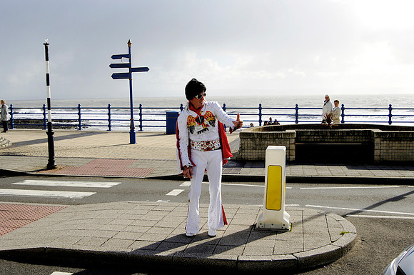 Elvis in Wales, UK