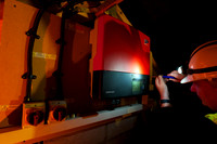 Installer inspects the power convertor