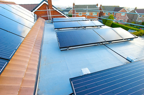 Green Eco Solar panel install complete.