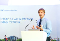 Speaker at a renewable energy conference, RWE Innology