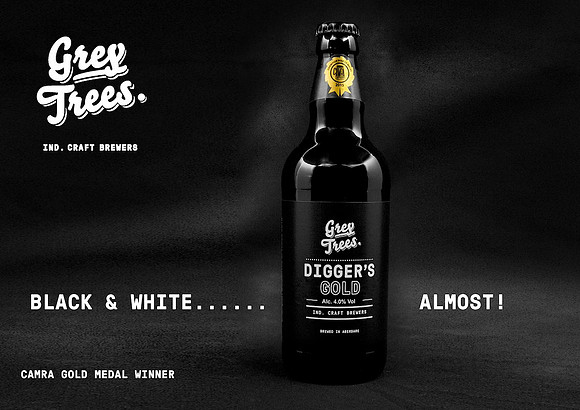 Grey Trees Brewery product promotional design