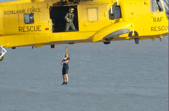 Promotional photography for Air-Sea-Rescue off the S.Wales coast.