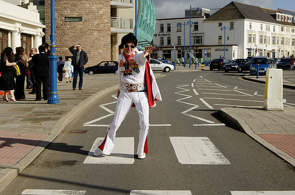 The Elvis forum in South Wales every year in memory.