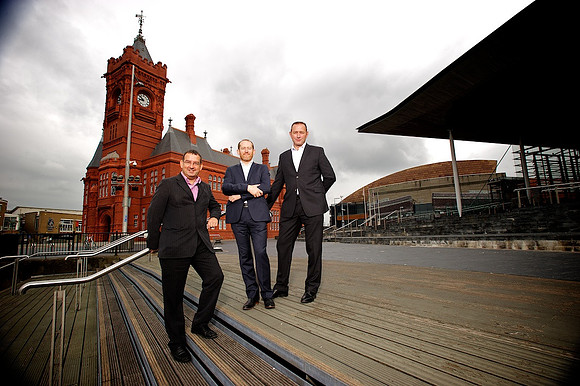 Staff management PR shoot for a finance company in Cardiff