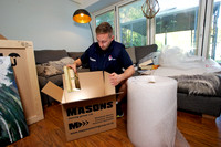 Promotional photo shoot for Masons Moving for web and brochure use.