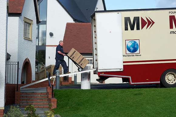 Promotional photo shoot for Masons Moving for web and brochure use.