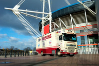Promotional photo shoot for Masons Moving truck for web and brochure use.