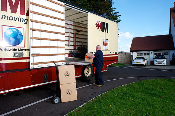 Promotional photo shoot for Masons Moving for web and brochure use.