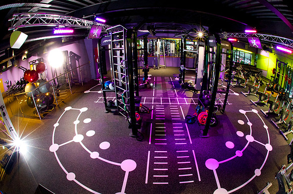 Flooring system for a new gym in Newport. TVS flooring photoshoot
