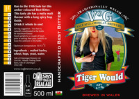 Bottle label design for an award winning and much talked about beer- Tiger Would !