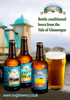 Poster campaign for Vale of Glamorgan Brewery bottle product release.