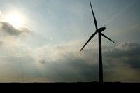 Sunset wind farm site.NPower Renewables