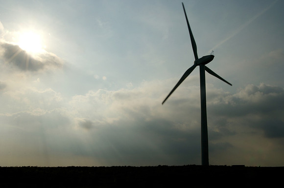 Sunset wind farm site.NPower Renewables