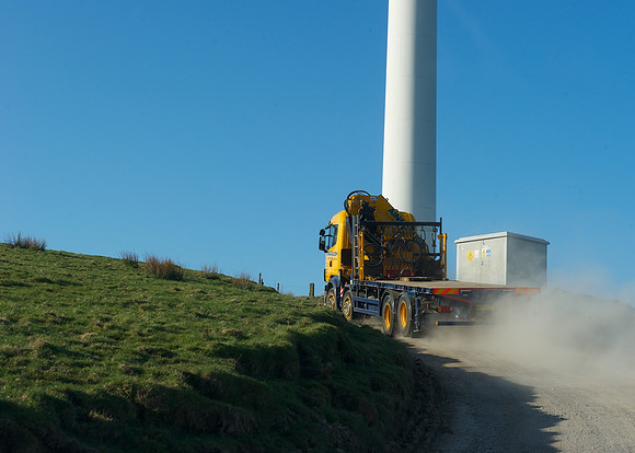 New Turbine structure being erected.