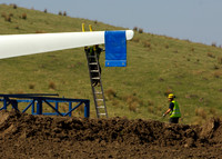 New Turbine structure being erected.