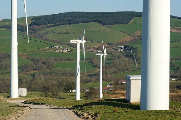 Wind farm site, South Wales.