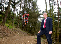 Promotional press photo for RWE NPower's windfarm site in South Wales